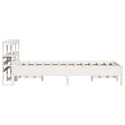 vidaXL Bed Frame without Mattress White 120x200 cm Solid Wood Pine