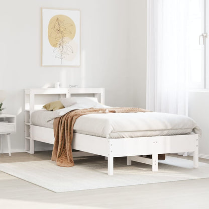 vidaXL Bed Frame without Mattress White 90x200 cm Solid Wood Pine