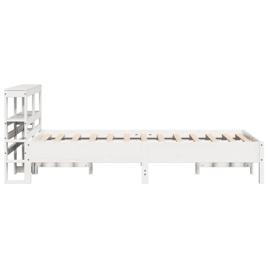 vidaXL Bed Frame without Mattress White 90x190 cm Single Solid Wood Pine