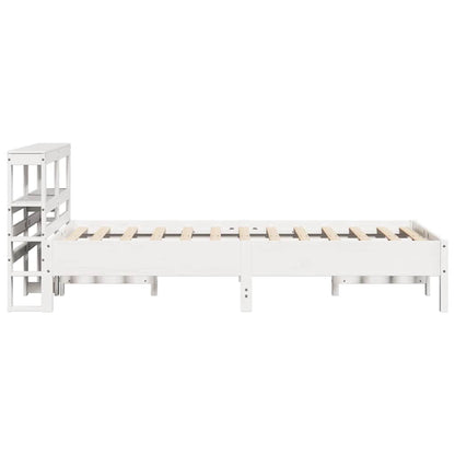 vidaXL Bed Frame without Mattress White 90x190 cm Single Solid Wood Pine