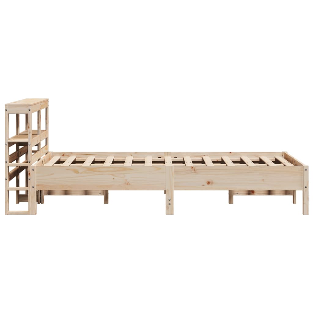 vidaXL Bed Frame without Mattress 75x190 cm Small Single Solid Wood Pine