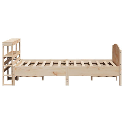 vidaXL Bed Frame without Mattress 150x200 cm King Size Solid Wood Pine