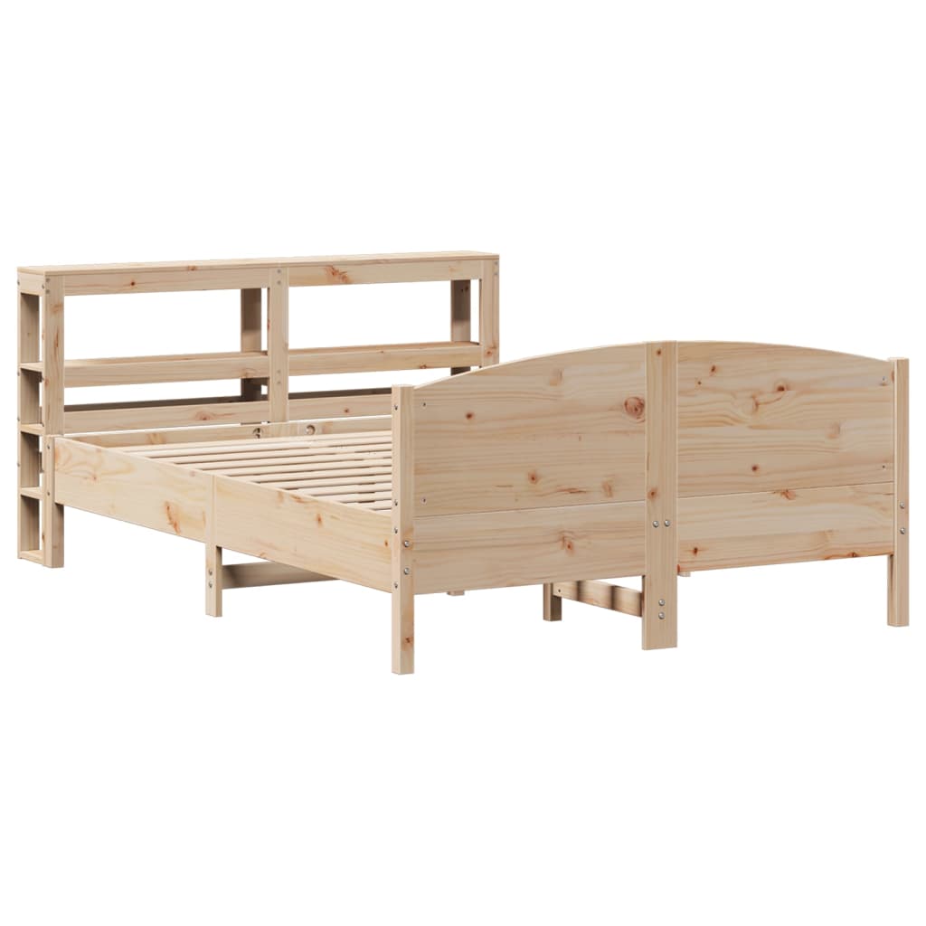 vidaXL Bed Frame without Mattress 140x200 cm Solid Wood Pine