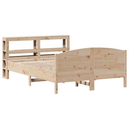 vidaXL Bed Frame without Mattress 140x200 cm Solid Wood Pine