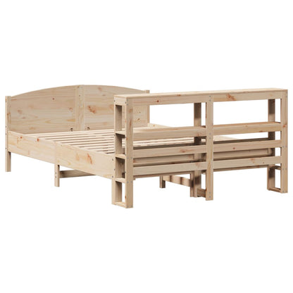 vidaXL Bed Frame without Mattress 140x200 cm Solid Wood Pine
