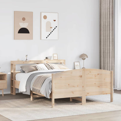 vidaXL Bed Frame without Mattress 140x200 cm Solid Wood Pine