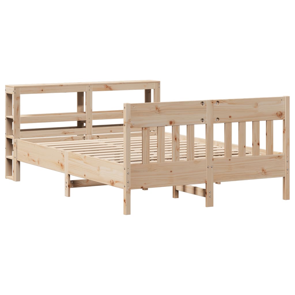 vidaXL Bed Frame without Mattress 160x200 cm Solid Wood Pine