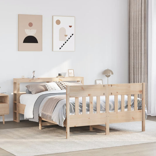 vidaXL Bed Frame without Mattress 160x200 cm Solid Wood Pine