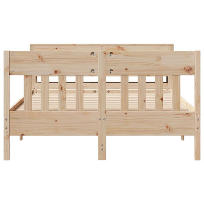 vidaXL Bed Frame without Mattress 120x200 cm Solid Wood Pine