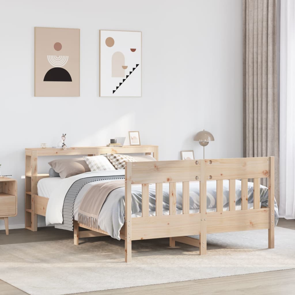 vidaXL Bed Frame without Mattress 120x200 cm Solid Wood Pine