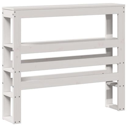 vidaXL Bed Frame with Headboard White 75x190 cm Small Single Solid Wood Pine