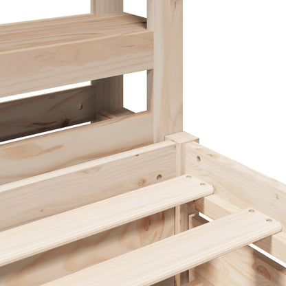 vidaXL Bed Frame without Mattress 90x190 cm Single Solid Wood Pine