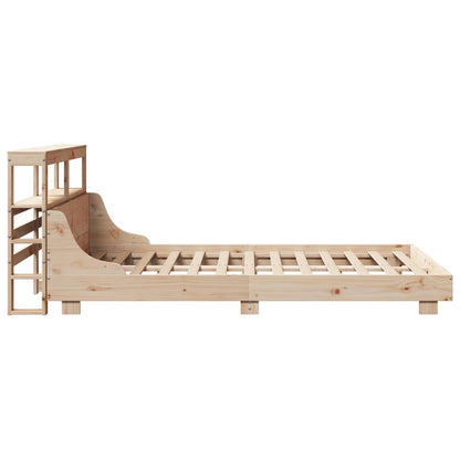 vidaXL Bed Frame without Mattress 140x190 cm Solid Wood Pine