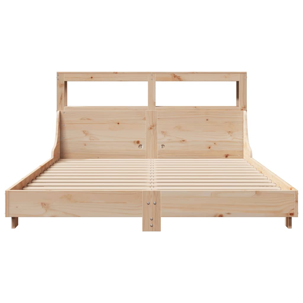 vidaXL Bed Frame without Mattress 120x190 cm Small Double Solid Wood Pine