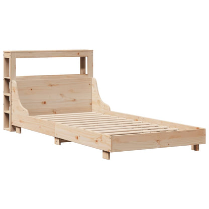 vidaXL Bed Frame without Mattress 90x190 cm Single Solid Wood Pine