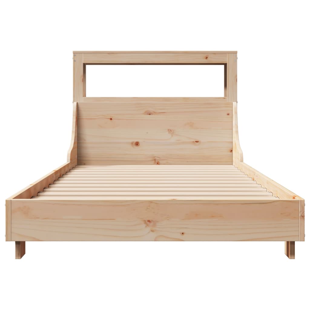 vidaXL Bed Frame without Mattress 90x190 cm Single Solid Wood Pine