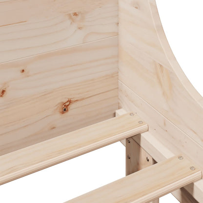 vidaXL Bed Frame without Mattress 90x190 cm Single Solid Wood Pine
