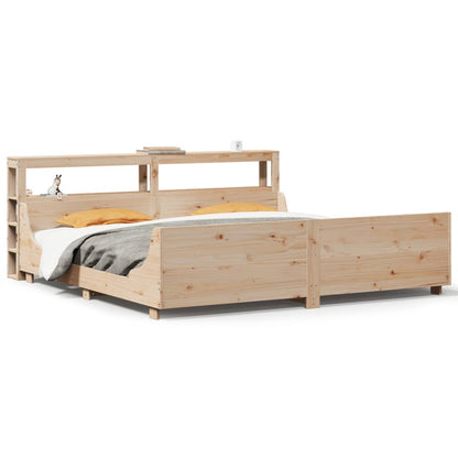 vidaXL Bed Frame without Mattress 200x200 cm Solid Wood Pine