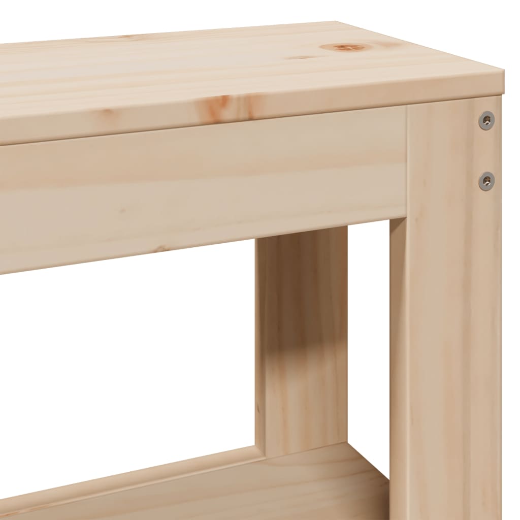 vidaXL Bed Frame without Mattress 200x200 cm Solid Wood Pine