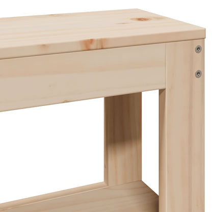 vidaXL Bed Frame without Mattress 200x200 cm Solid Wood Pine