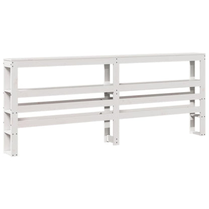 vidaXL Bed Frame without Mattress White 200x200 cm Solid Wood Pine