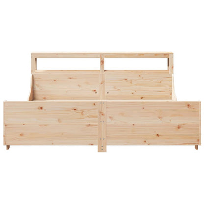 vidaXL Bed Frame without Mattress 180x200 cm Super King Solid Wood Pine