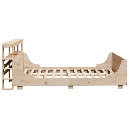 vidaXL Bed Frame without Mattress 140x190 cm Solid Wood Pine
