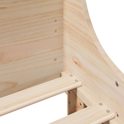 vidaXL Bed Frame without Mattress 140x190 cm Solid Wood Pine