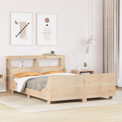 vidaXL Bed Frame without Mattress 120x190 cm Small Double Solid Wood Pine