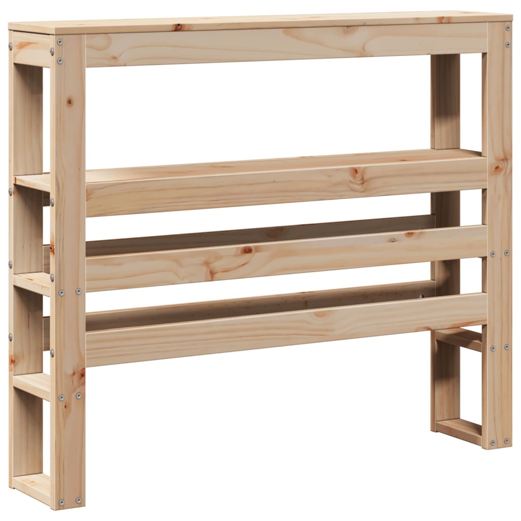 vidaXL Bed Frame without Mattress 75x190 cm Small Single Solid Wood Pine