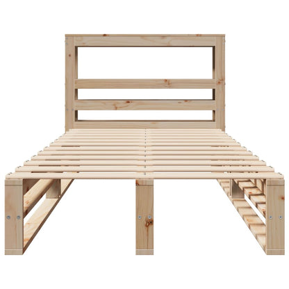vidaXL Bed Frame without Mattress 90x200 cm Solid Wood Pine