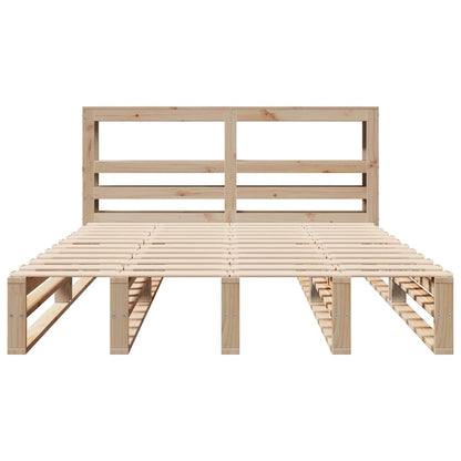 vidaXL Bed Frame without Mattress 120x200 cm Solid Wood Pine