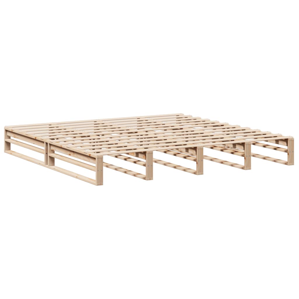 vidaXL Bed Frame without Mattress 200x200 cm Solid Wood Pine