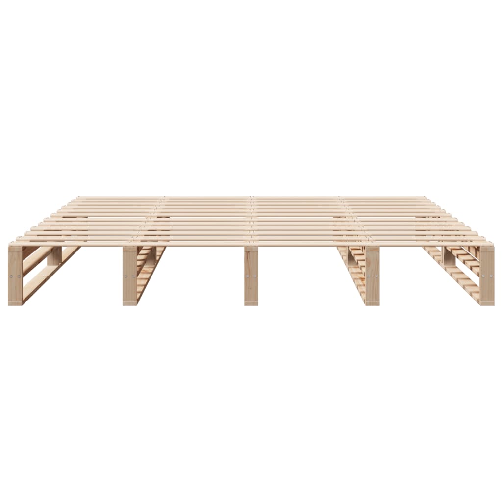 vidaXL Bed Frame without Mattress 200x200 cm Solid Wood Pine