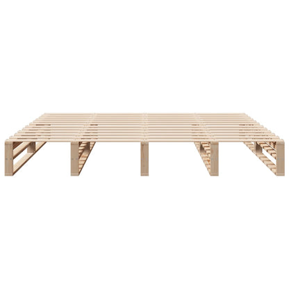 vidaXL Bed Frame without Mattress 200x200 cm Solid Wood Pine