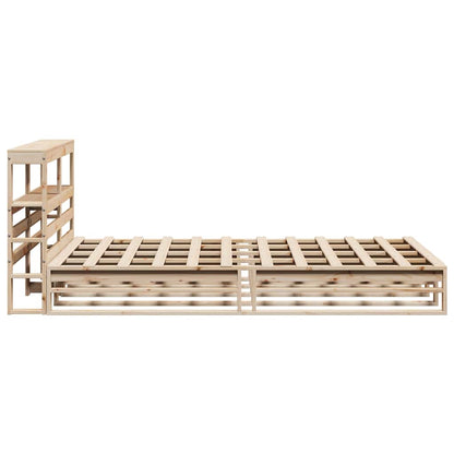 vidaXL Bed Frame without Mattress 120x190 cm Small Double Solid Wood Pine