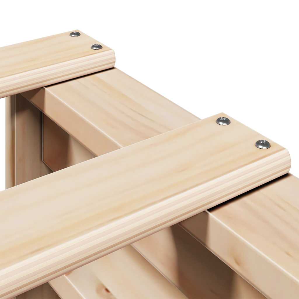 vidaXL Bed Frame without Mattress 120x190 cm Small Double Solid Wood Pine