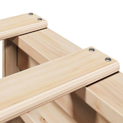 vidaXL Bed Frame without Mattress 120x190 cm Small Double Solid Wood Pine