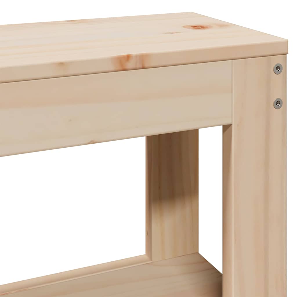 vidaXL Bed Frame without Mattress 120x190 cm Small Double Solid Wood Pine