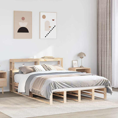 vidaXL Bed Frame without Mattress 120x190 cm Small Double Solid Wood Pine