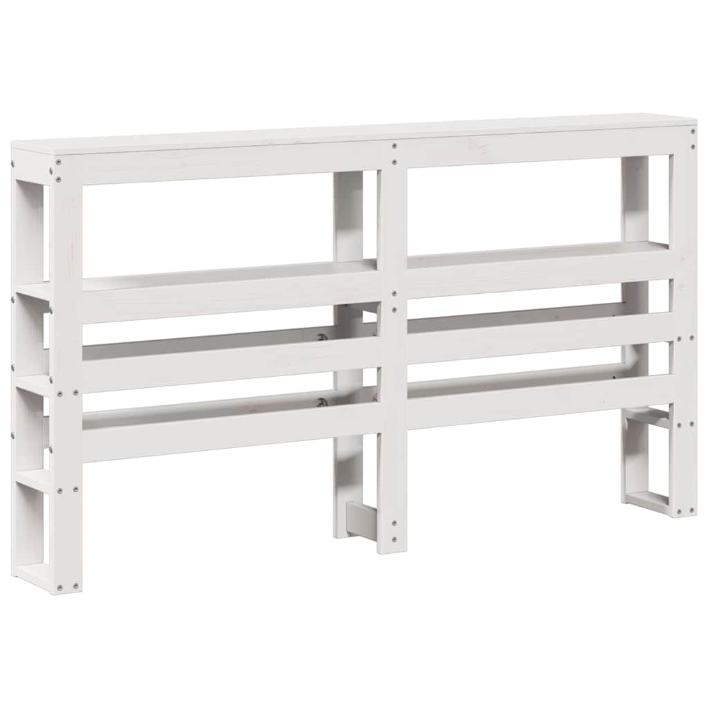 vidaXL Bed Frame without Mattress White 120x190 cm Small Double Solid Wood Pine
