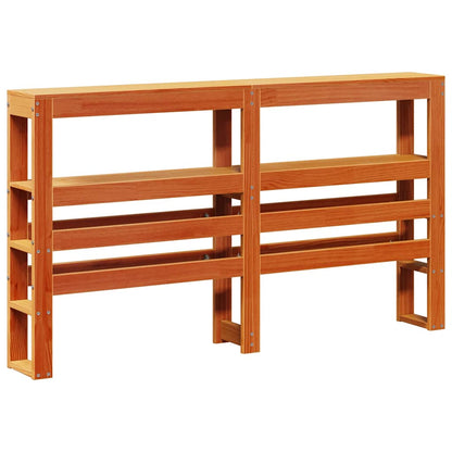 vidaXL Bed Frame without Mattress Wax Brown 120x190 cm Small Double Solid Wood Pine