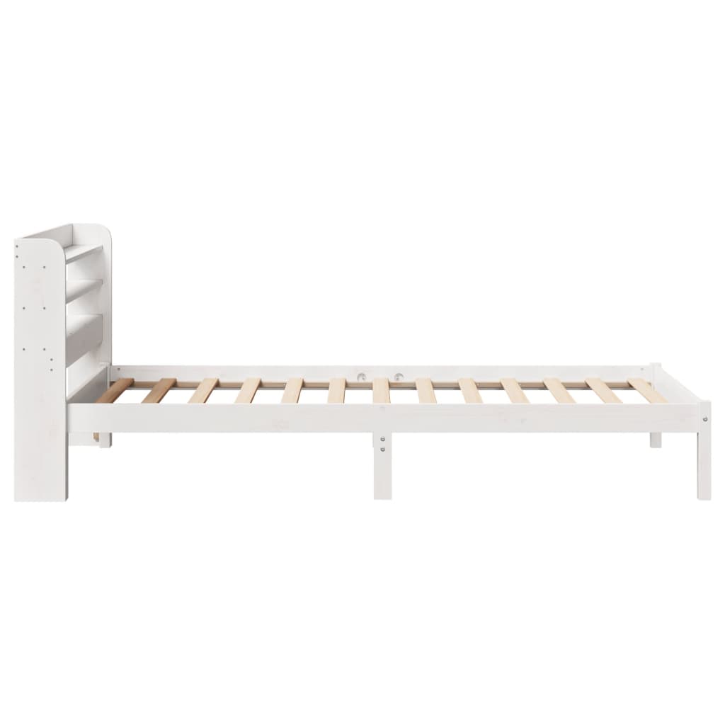 vidaXL Bed Frame without Mattress White 90x200 cm Solid Wood Pine