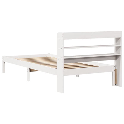 vidaXL Bed Frame without Mattress White 90x200 cm Solid Wood Pine