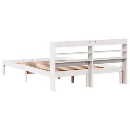 vidaXL Bed Frame without Mattress White 120x200 cm Solid Wood Pine
