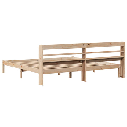 vidaXL Bed Frame without Mattress 200x200 cm Solid Wood Pine