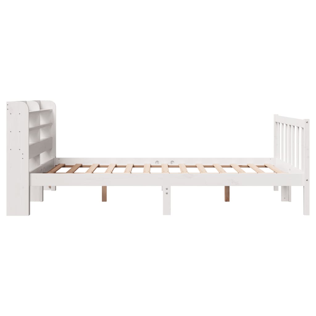 vidaXL Bed Frame without Mattress White 120x200 cm Solid Wood Pine