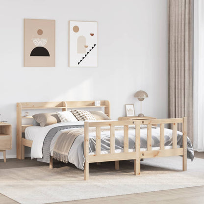 vidaXL Bed Frame without Mattress 160x200 cm Solid Wood Pine