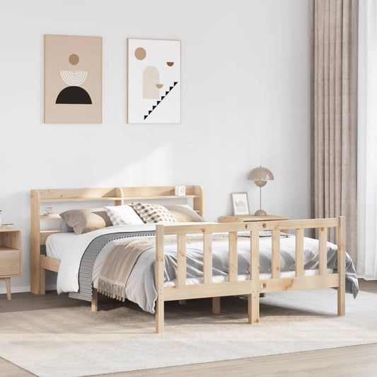 vidaXL Bed Frame without Mattress 160x200 cm Solid Wood Pine