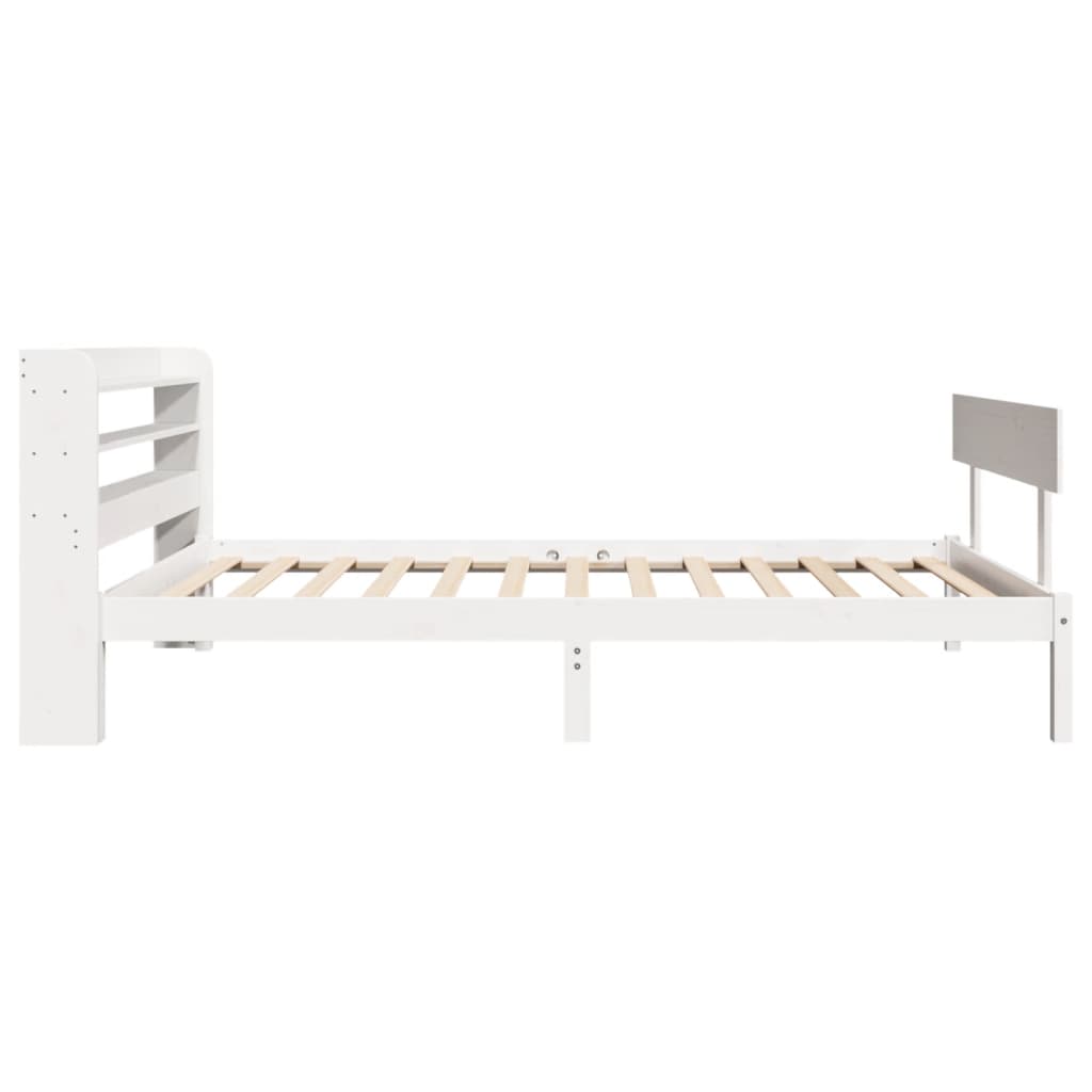 vidaXL Bed Frame without Mattress White 90x200 cm Solid Wood Pine
